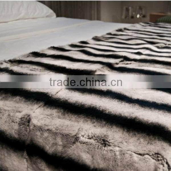 High Quality Luxurious Chinchilla Fur Rex Rabbit Fur Pelts for Coat
