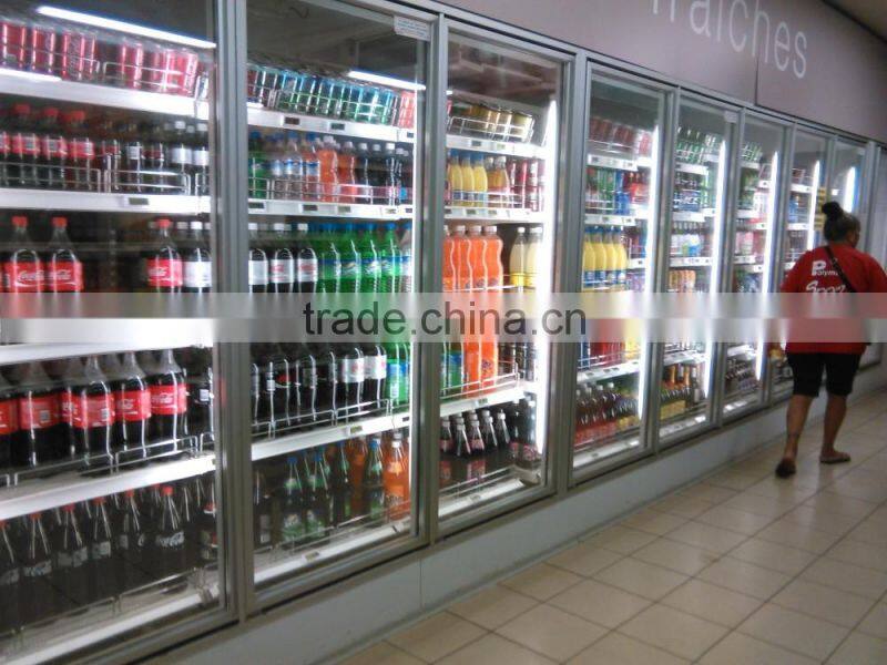walk-in 10 Glass doors cold storage room