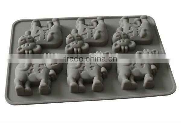 Different shape 12-cups Silicone Chocolate Moulds