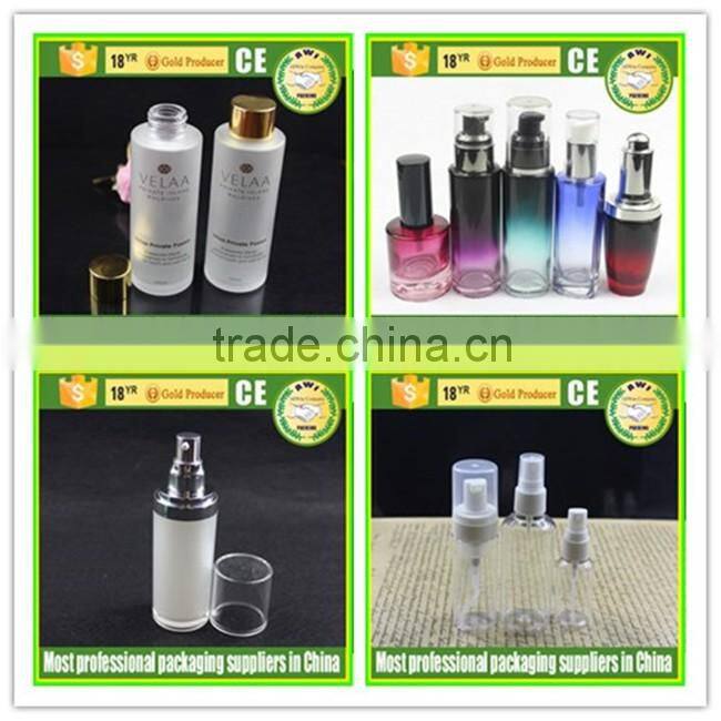 transparent glass roll on bottles 10ml with metal screw cap