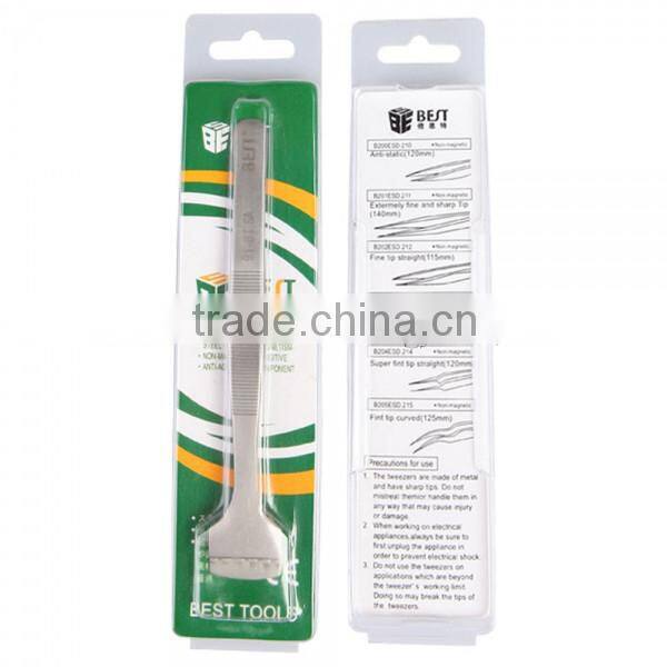 BEST-91-6T SA 302 Stainless Steel High Rigidity Wafer Tweezers Best Tweezers