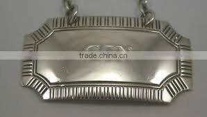 wine bottle neck tag,wine bottle tag with chain,wine bottle hang tags