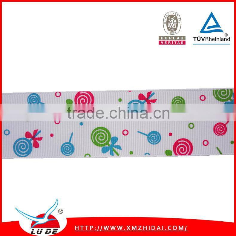 wholesale custom stripe grosgrain ribbon