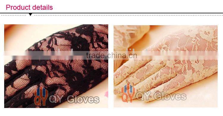 Sun Protection Women Summer Driving Black Cheap Lace Gloves