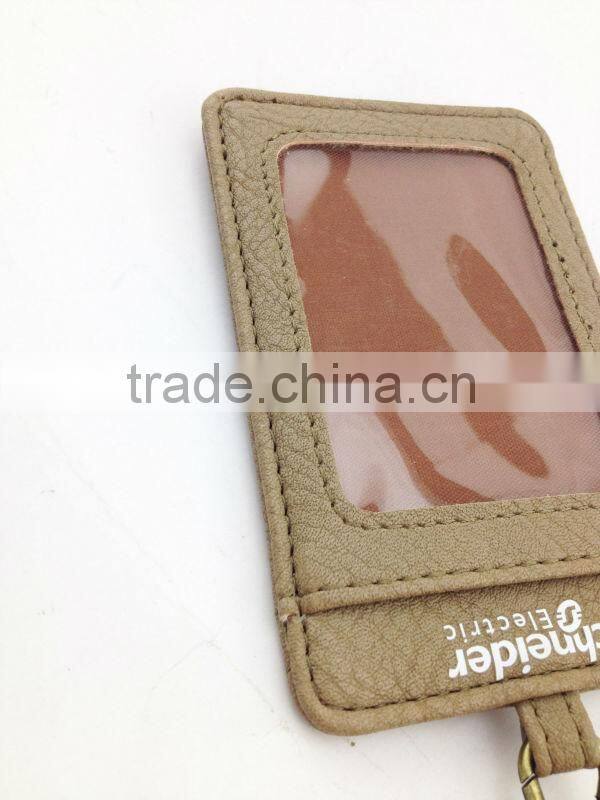 New Design Leather ID Card Holder with Rope