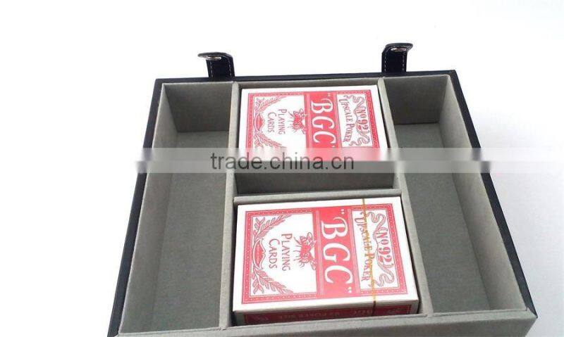 Customized Leather Storage bag for poker game amusing entertainment equipment