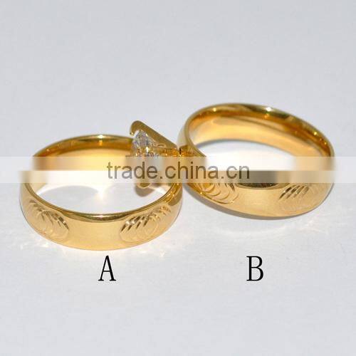 2015 New Design Gold Finger Ring Stainless Steel(BR20085)