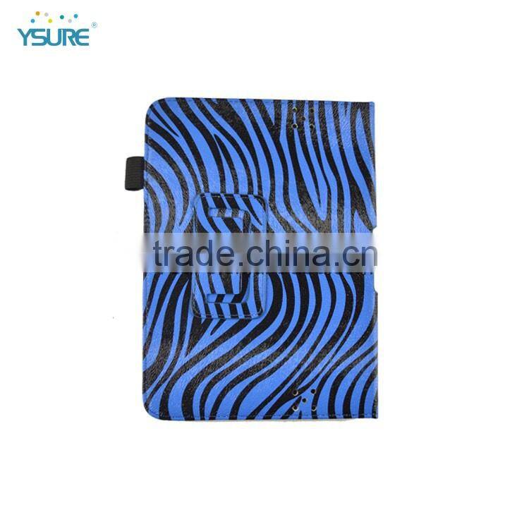 stand Zebra leather Case for Nook HD table with book style
