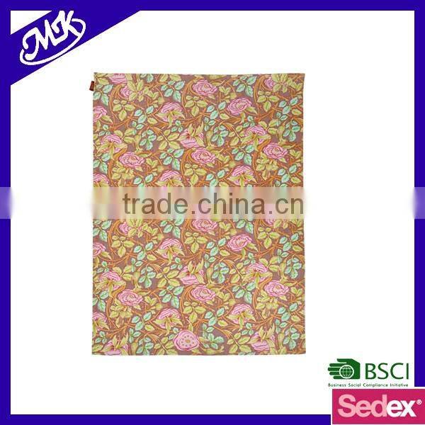cheap custom design hot transfer printed cotton tea towel