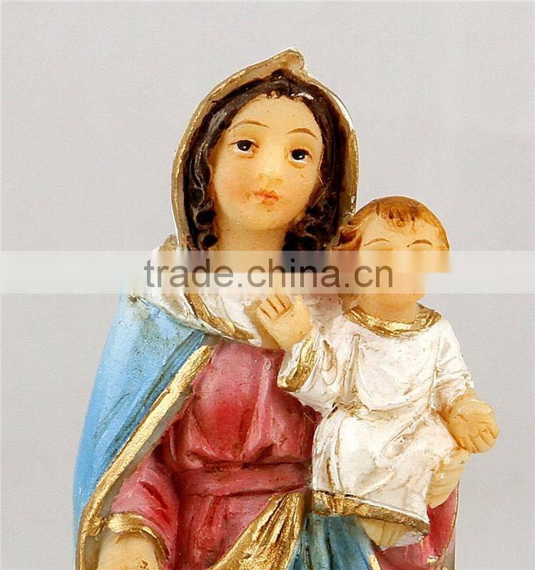 Resin Virgin Mary and Baby Jesus Statue Religious Statues