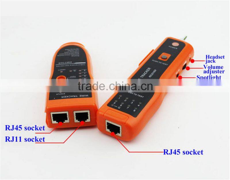 2016 High Quality RJ11 RJ45 Cat5 Cat6 Telephone Wire Tracker Tracer Toner Ethernet LAN Network Cable Tester Detector Line Finder