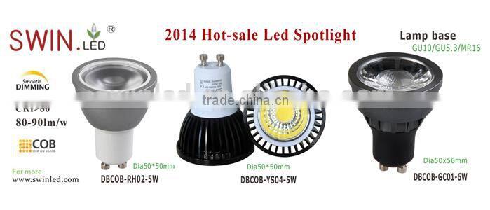 gu10 6w led dimmable 2014 new design