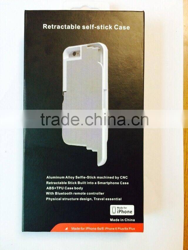 New Product 360 Degree Rotate Aluminum Selfie Stick Case for iPhone 6 6S