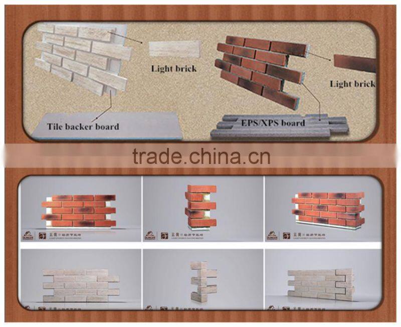 Olingen brick wall corner with EPS insulation