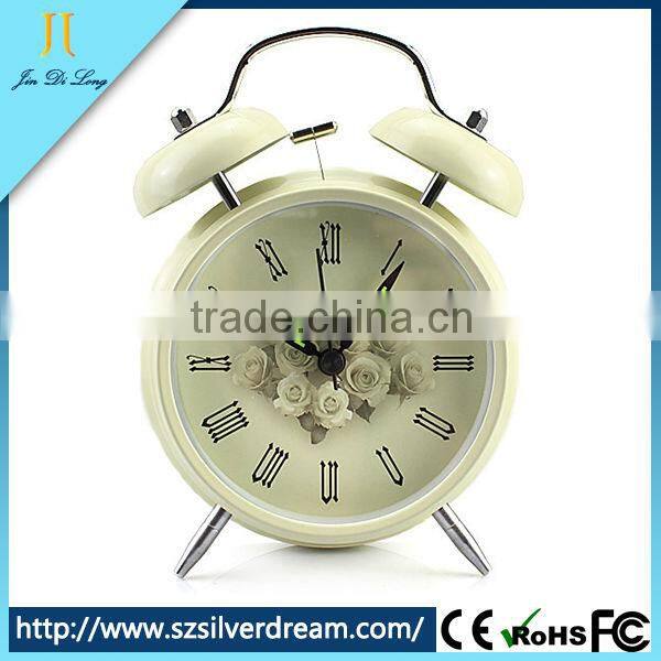 Trending hot products metal small alarm clock table clock