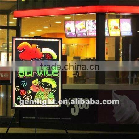 Transparent Mini Led Message Writing Board / Desktop Reusable Message Writing Board