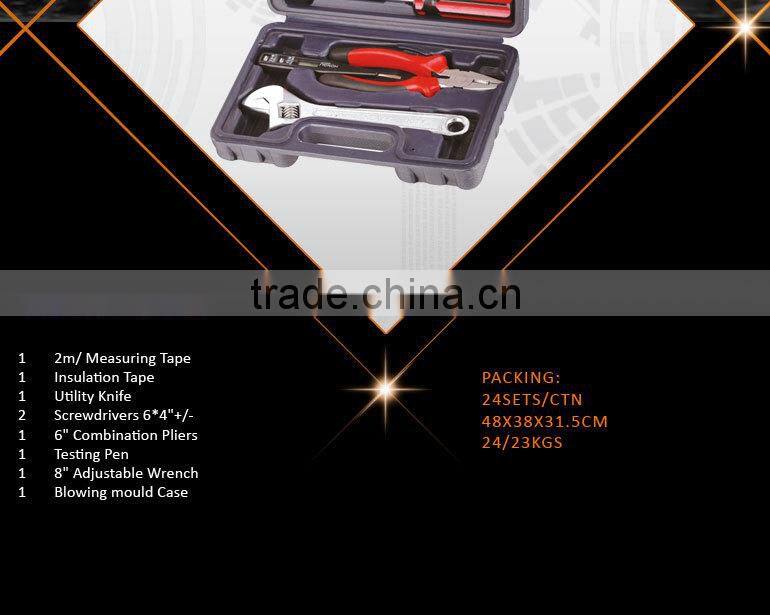 8pcs Hand tools function different types home tool kit