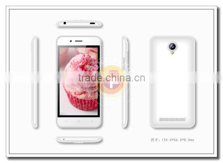 4.5 INCH Telephone Mobile 4G MTK6735P Quad Core WIFI GPS Android 5.1 Unlocked 2.0+8.0mp Camera Smart Phone Z8