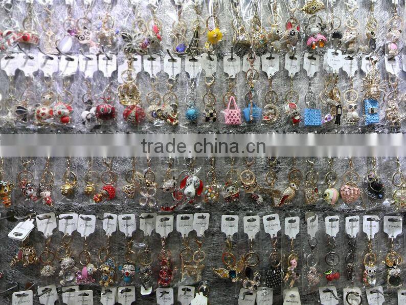 2016 New High Heel Keychains Rhinestone Shoe Keyring charm Women Handbag key holder,girl bag Pendant Jewelry