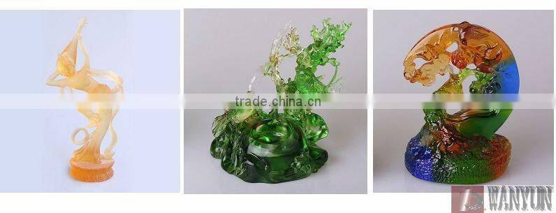 Pate de verre artificial crystal flower