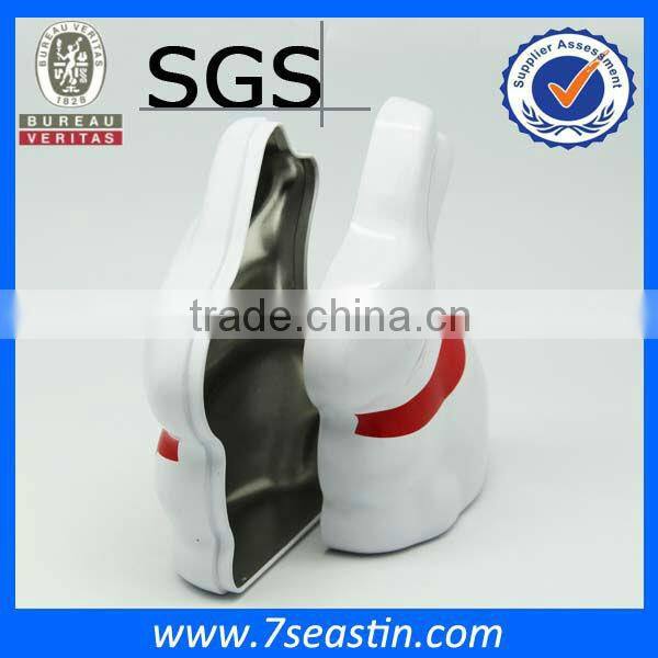 white custom tinplate box for wedding gifts