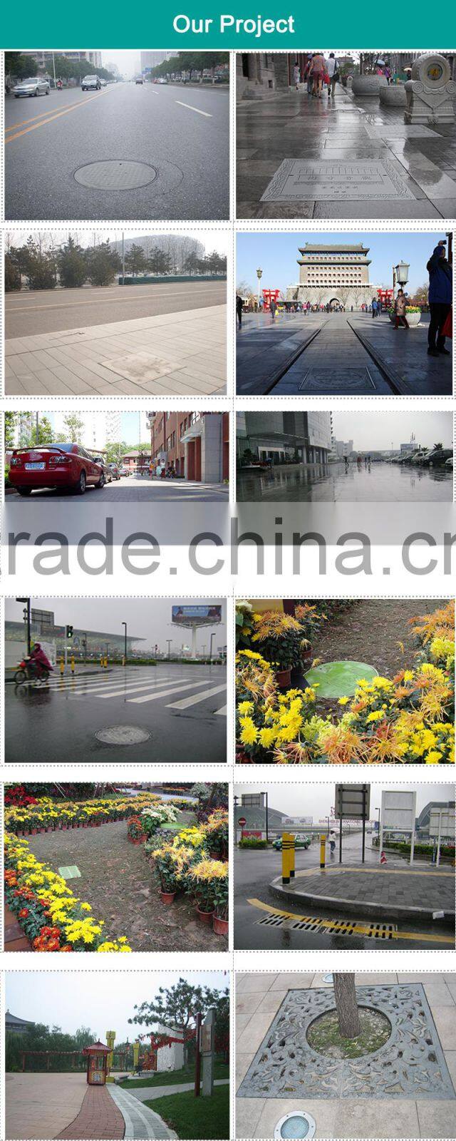 Newest Design high quality 600x600 B125 fiberglass OEM En124 manhole cover double seal with rubber gasket manhole cover seal