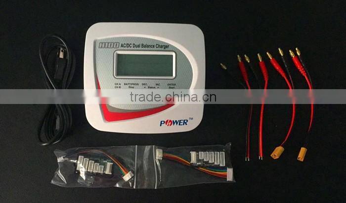 Newest H-Power H100 Balance Charger AC/DC Dual Balance Charger Discharger For RC Models For RC Models