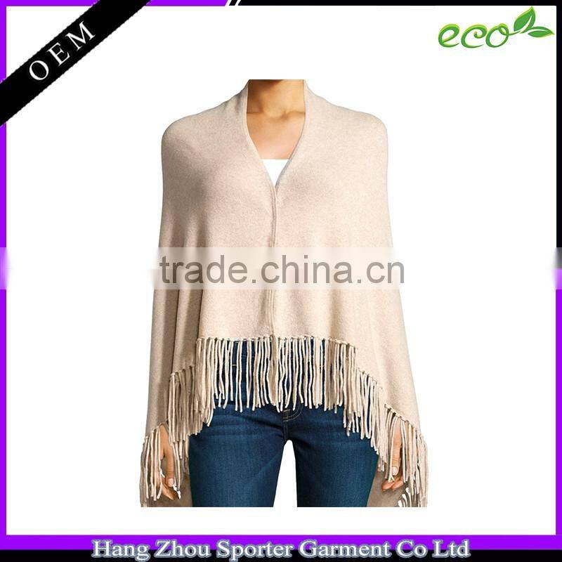 16FZCP06 women fashionable cashmere poncho 2016
