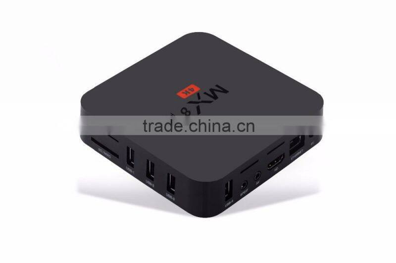 New dsign Android 5.1 1GB DDR3 RAM mx8 plus smart tv box android mx8 plus ott tv box