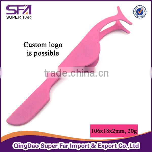 Wholesale Stainless steel false eyelash smart tweezer private label