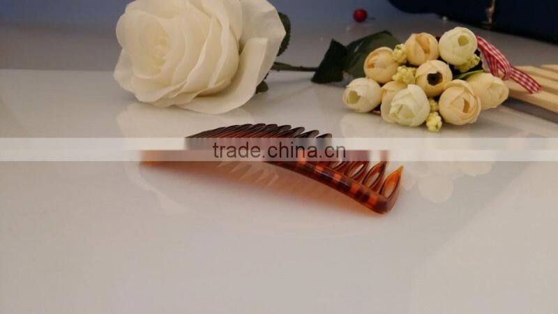 Factory Wholesale cheap price french twist hair combs personalized hair combs french style vintage hair accessories brown combs