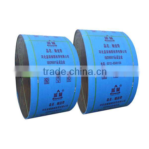 Hebei lanjian large conveying capacity high quality mining loose material coal mine conveyor belt