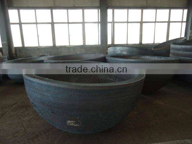 carbon steel welding press dished hemisphere tube head for oil equipment