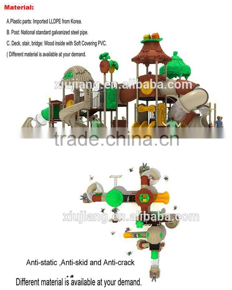 park plastic play equipment for kids outdoor playground