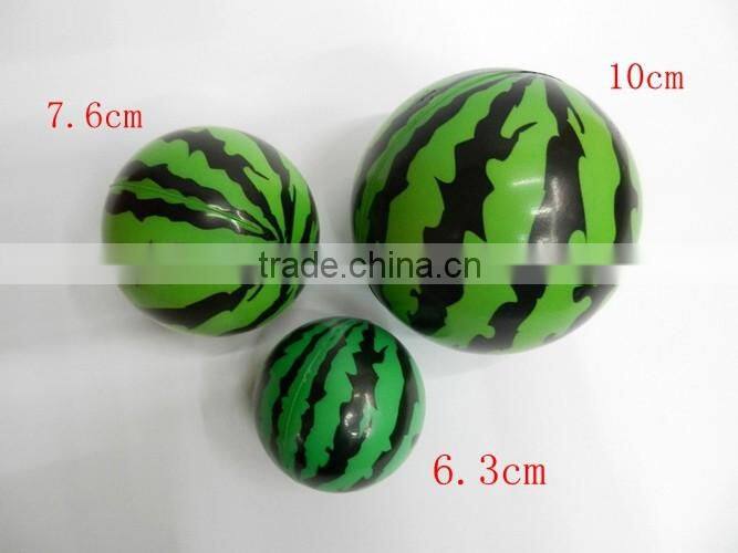 Baby toy Soft anti stress ball,watermelon PU foam Ball