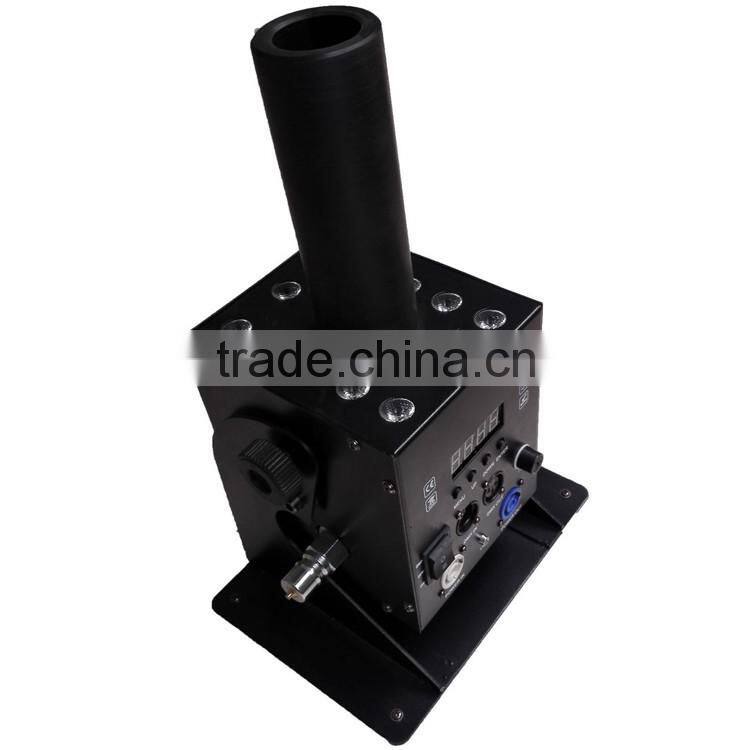 CE LVD EMC FCC Stage Special Effect DMX512 Cryo FX Blast CO2 Cannon Column 3in1 RGB 12*3w LED Mini Smoke Machine