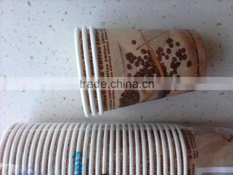 8oz single wall 240gsm paper 18g PE coated paper cups