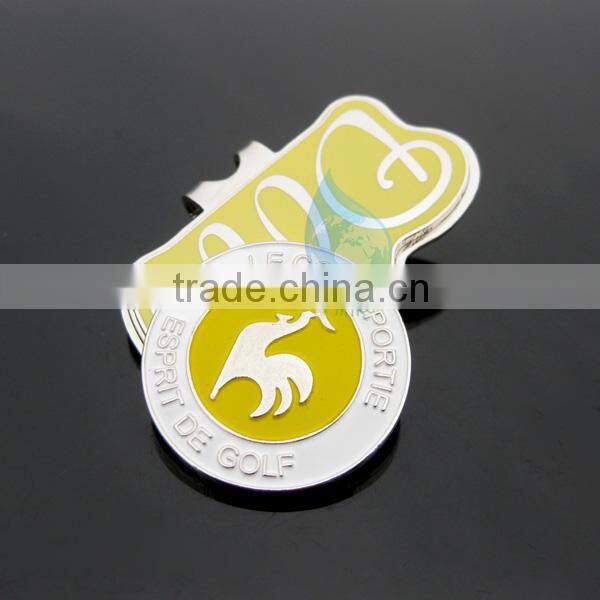 2014 custom desgin metal pretty golf magnetic hat clip