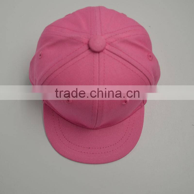 High Quality Custom Blank Flat Brim 6 Panel Snapback Cap/Hat
