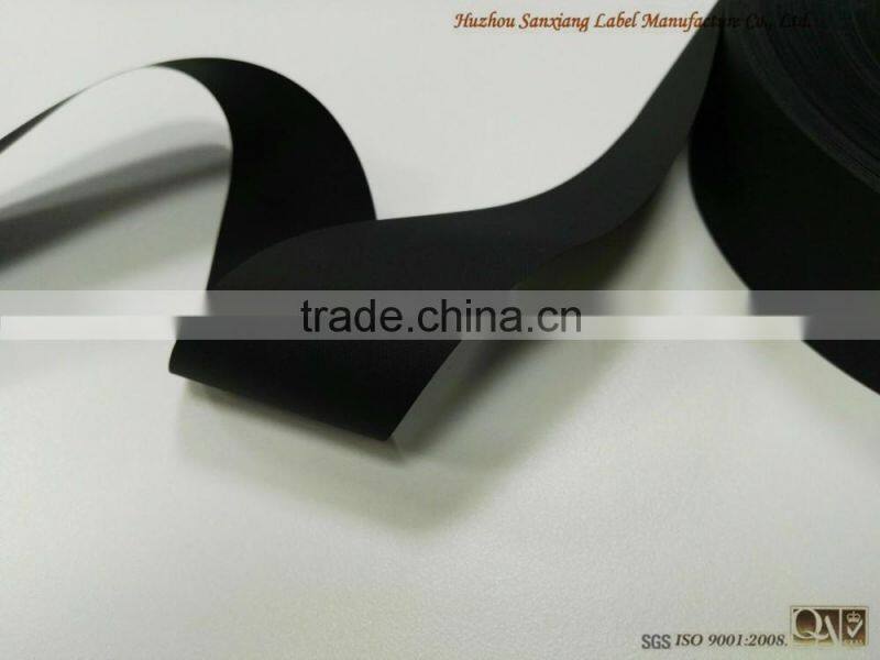 Good quality polyester taffeta, anti reflective taffeta label, label care label fabric for printed labels