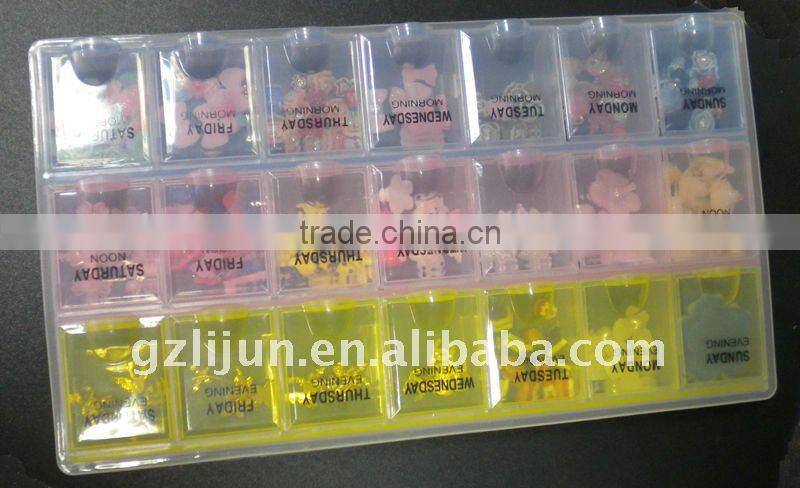 colorful nail art empty container nail decoration containers