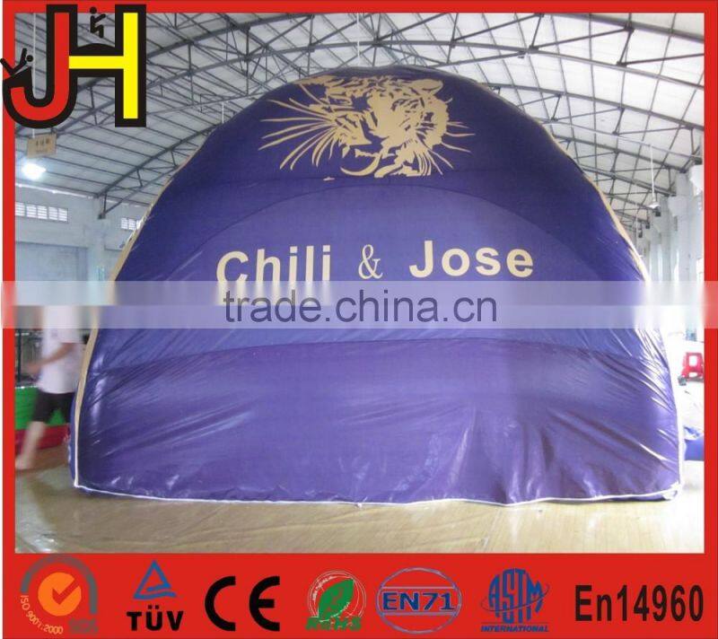 Factory cheap inflatable wigwam tent, inflatable cabin tent for backyard