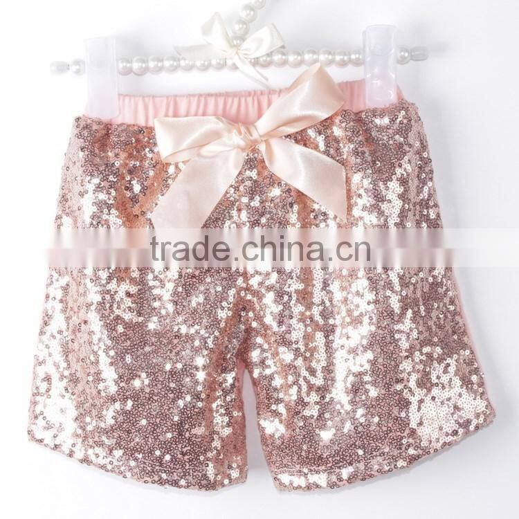 2016 Wholesale Children Cotton Frocks Design Baby Squin Pants, High Quality Kapu Baby Girls Shiny Short Pants