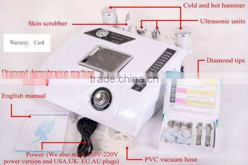 2016 new N94 4IN1 dermabrasion with cold&hot treatment and skin scrubber