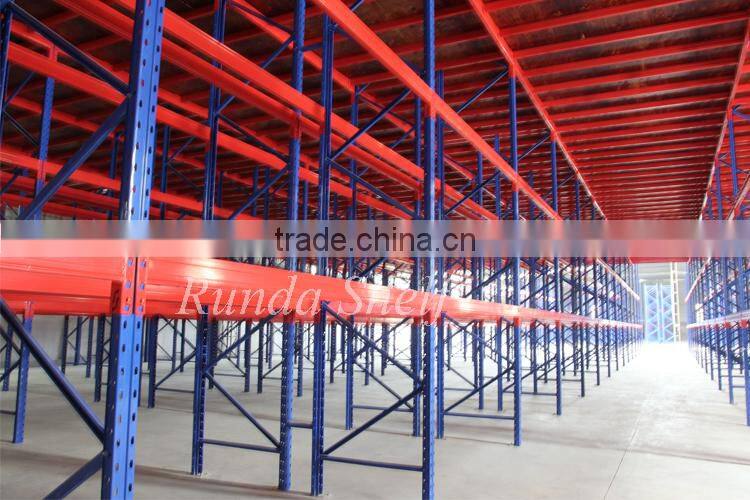 upright beam of steel pallet rack