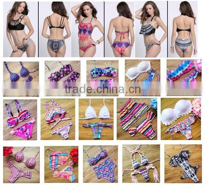 Wholesale Blue Reversible Seamless HOT Braizlian bikini swimwear 2017