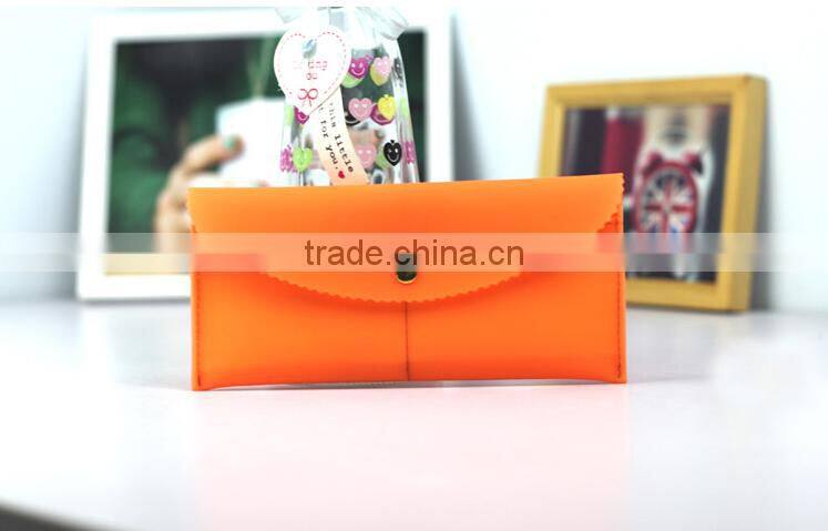 New Cheap Candy Color Plastic Wallet ID Credit Card Holder Business Case Phone Purse Ladies