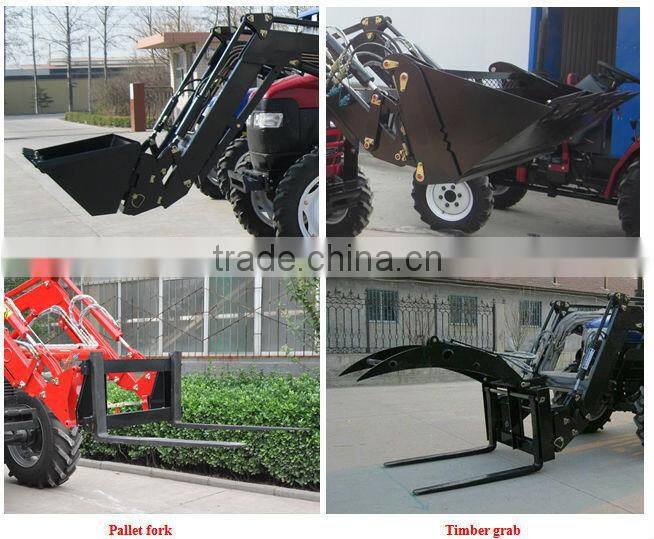 100hp tractor with front loader 4 in 1 bucket