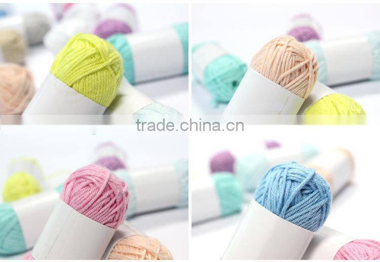Popular 100% dyed Mercerized cotton yarn