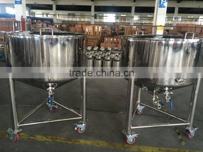304/ 316L stainless steel drum with wheels/ Stainless steel drum/ Stainless steel tank